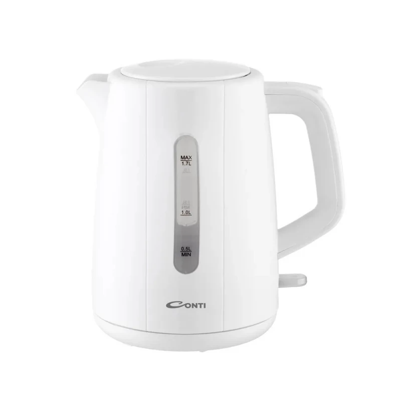 Conti CK 6009 WH Electric Kettle 1.7L Plastic and Glass Body 2200W - Conti